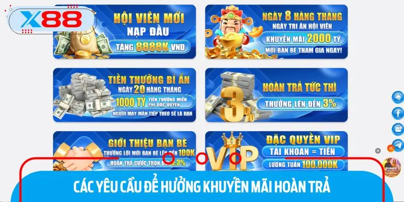 Các chương trình khuyến mãi X88 nổi bật